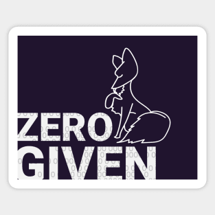 Zero Fox Given Sticker